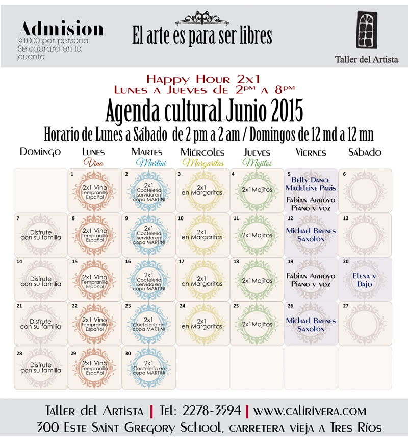 agenda junio web